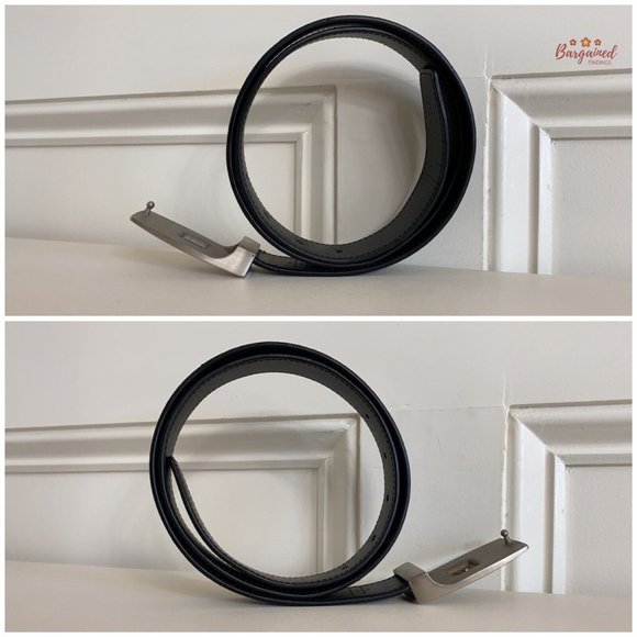 Authentic Louis Vuitton Black Damier Graphite Suntulle LV CUT Buckle Belt 85/34 - Picture 9 of 13